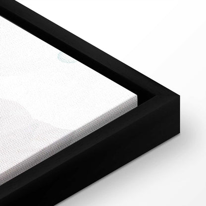 Leinwandbild - Letters Above the Rainbow - Letters Among Streams of Rain and Clouds with a Rainbow Moon and Stars on a Light Background