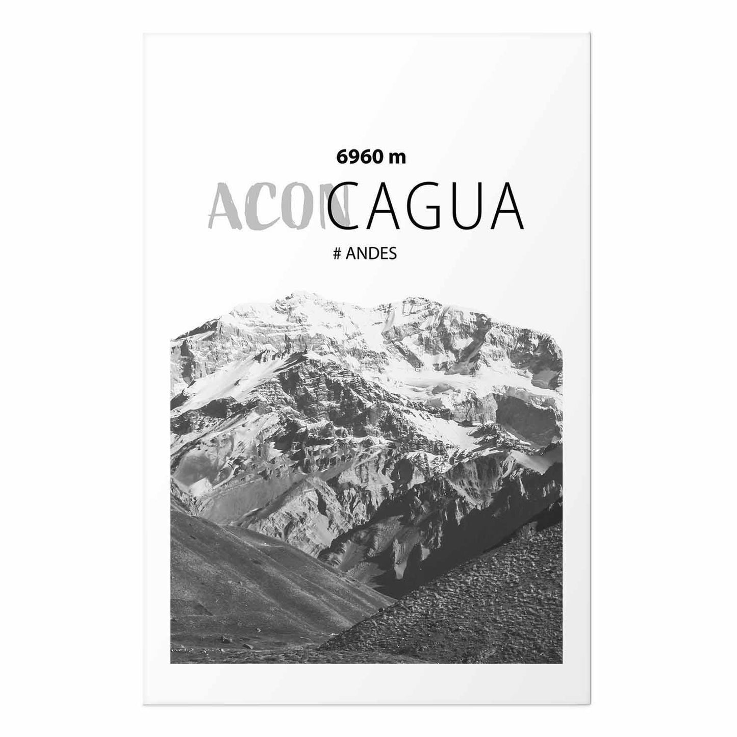 Poster - The majestic peak of Aconcagua mountain crown mountain landscape