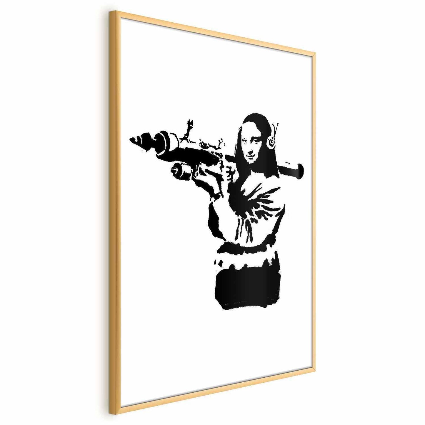 Poster - Banksy Mona Lisa with Rocket Launcher