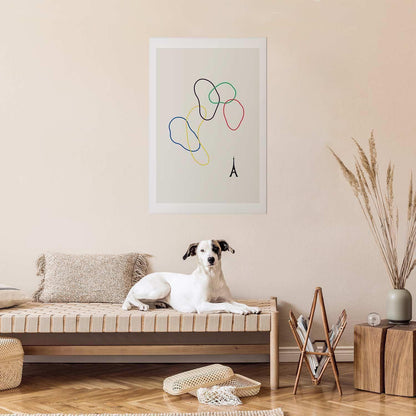 Poster - Colorful Circles - digital graphic - minimalism Artgeist