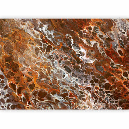 Fototapete „Braune Kraterlandschaft“ – Struktur & Tiefe für moderne Räume sawelt.eu
