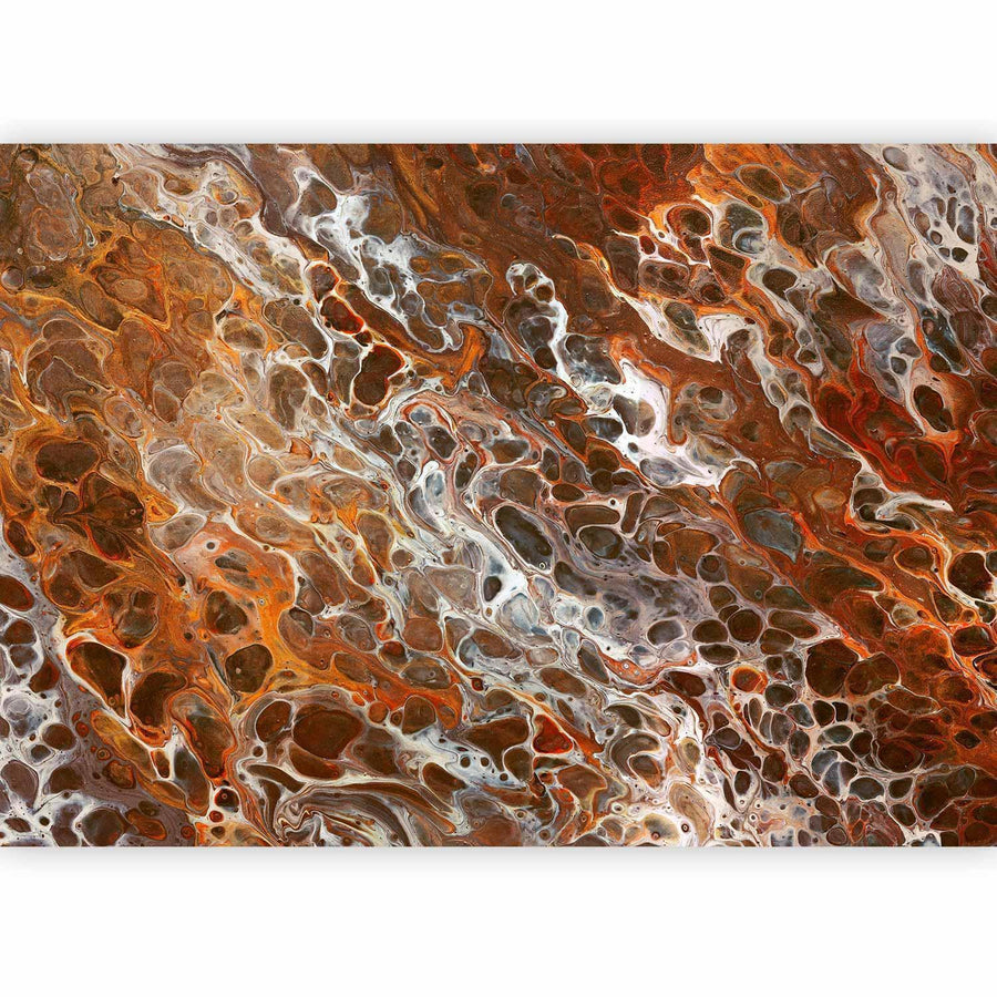 Fototapete „Braune Kraterlandschaft“ – Struktur & Tiefe für moderne Räume sawelt.eu