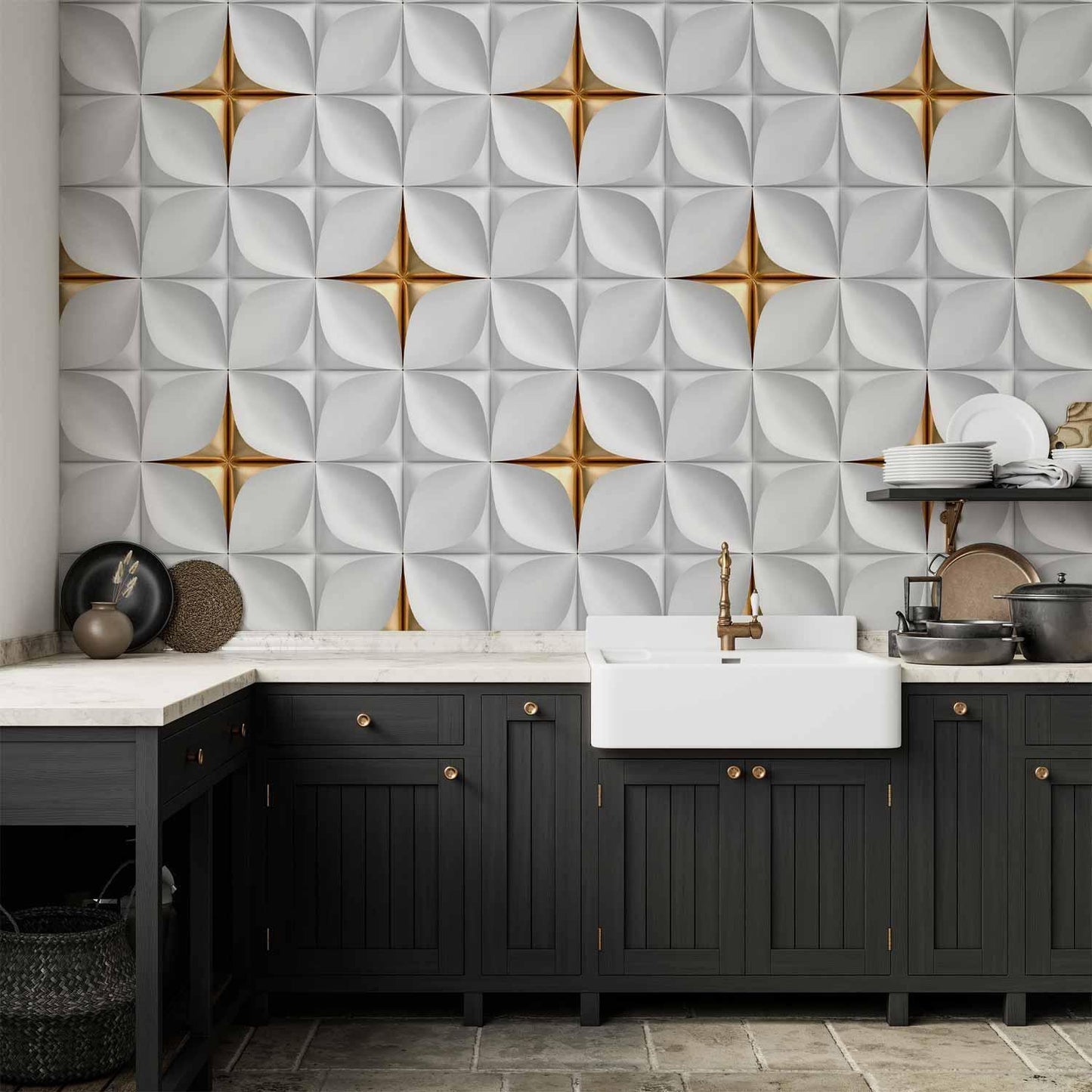 Fototapete - Golden Accent