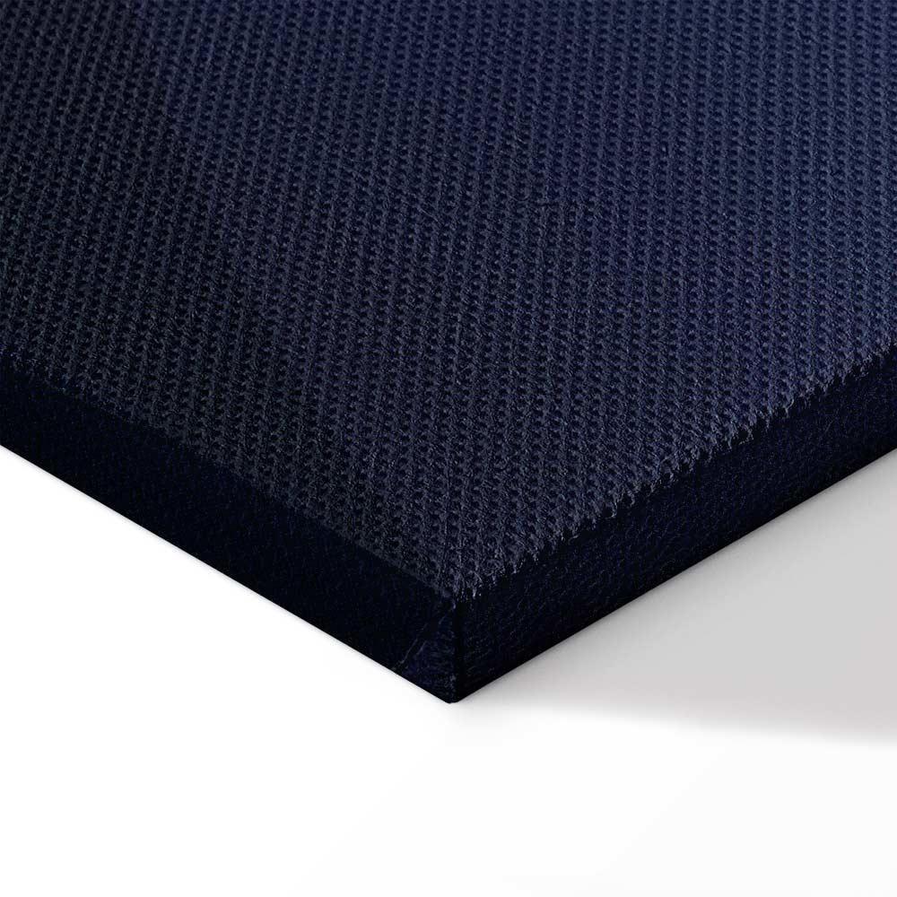 Leinwandbild - In the Shadow of Classic Blue (1-part) - Golden Circle in Abstraction