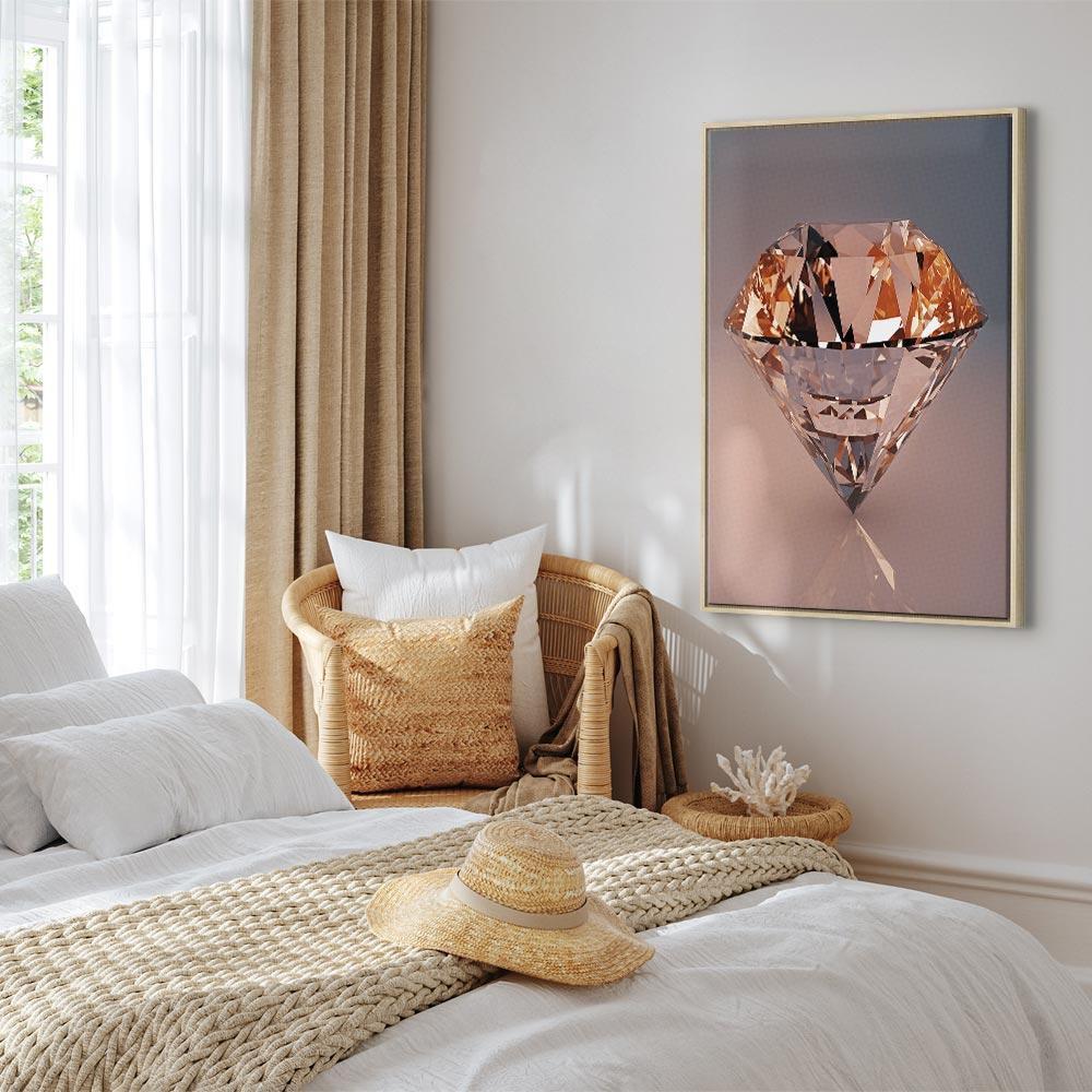 Leinwandbild - Costly Diamond (1 Part) Vertical