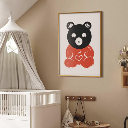 Poster - Thoughtful Bear Artgeist