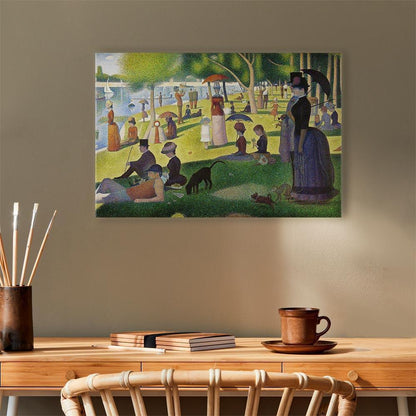 Leinwandbild - Georges Seurat – Sunday Afternoon on the Island of La Grande Jatte