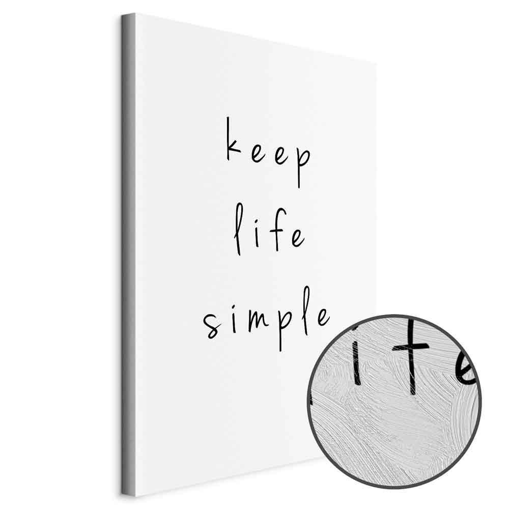 Leinwandbild - Message (1-part) - English Text in Motivational Tone