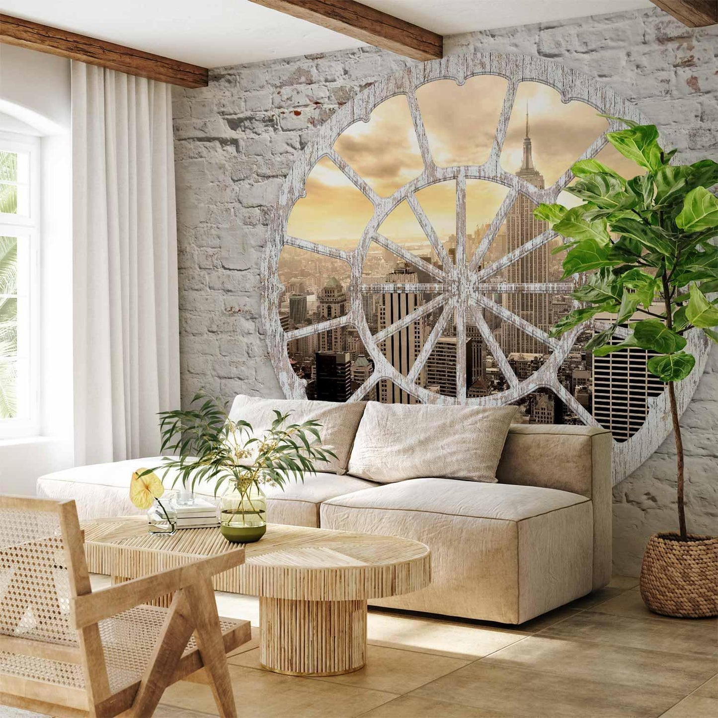 Fototapete - New York: A View through the Window