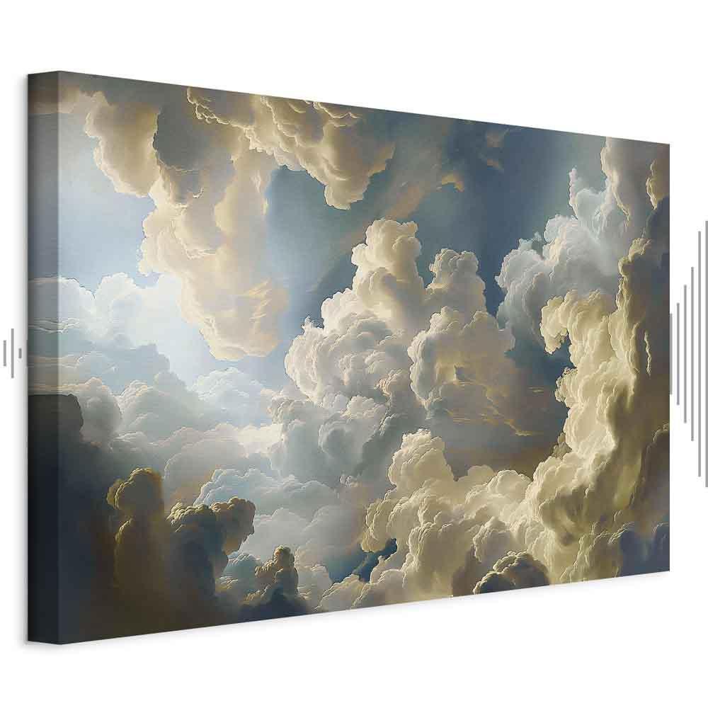 Leinwandbild - Sun and Shadows: A Theatrical Display of Nature High Above the Earth