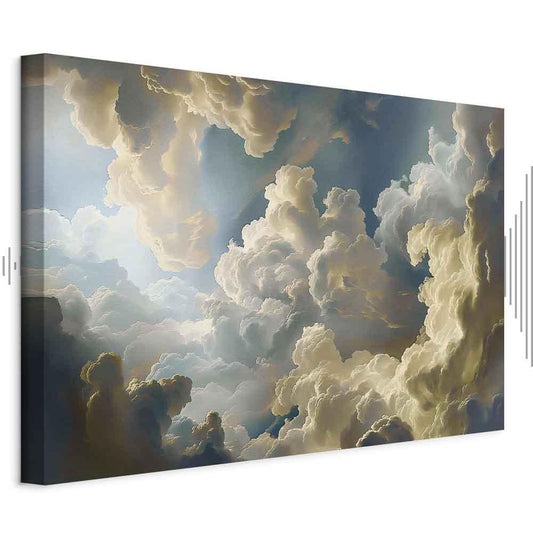 Leinwandbild - Sun and Shadows: A Theatrical Display of Nature High Above the Earth