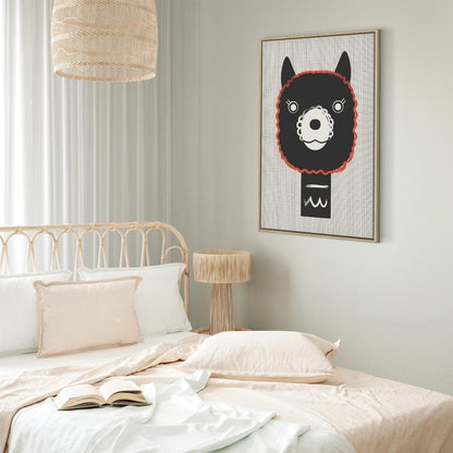 Leinwandbild - Decorative Alpaca (1 Part) Vertical