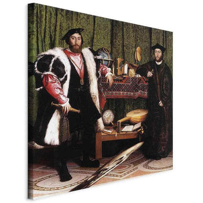Leinwandbild - Hans Holbein the Younger – Ambassadors