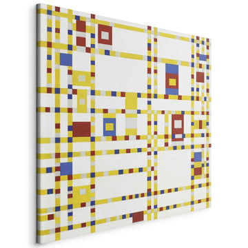 Leinwandbild - Broadway Boogie Woogie (Piet Mondrian) Artgeist