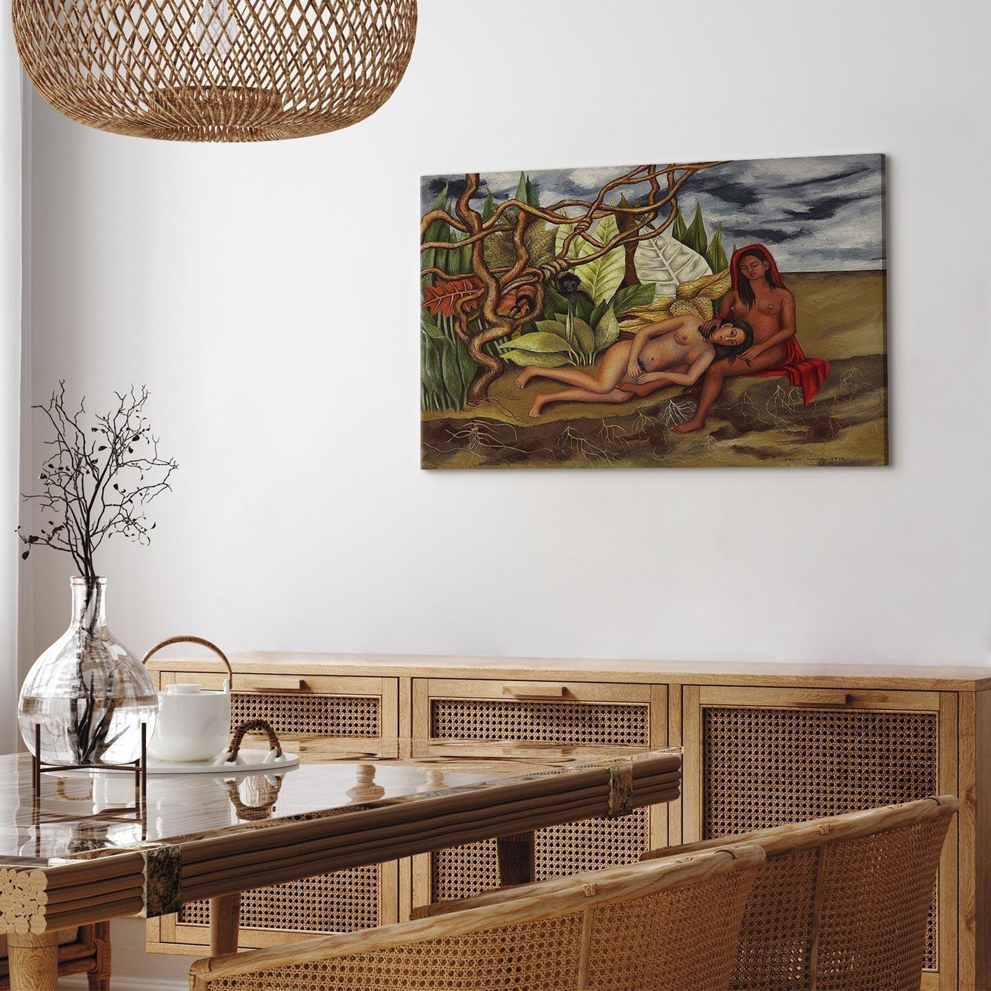 Leinwandbild - Frida Kahlo – Two Nudes in a Forest (The Earth Itself)