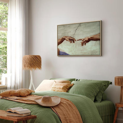 Leinwandbild - Michelangelo – The Creation of Adam (hands)