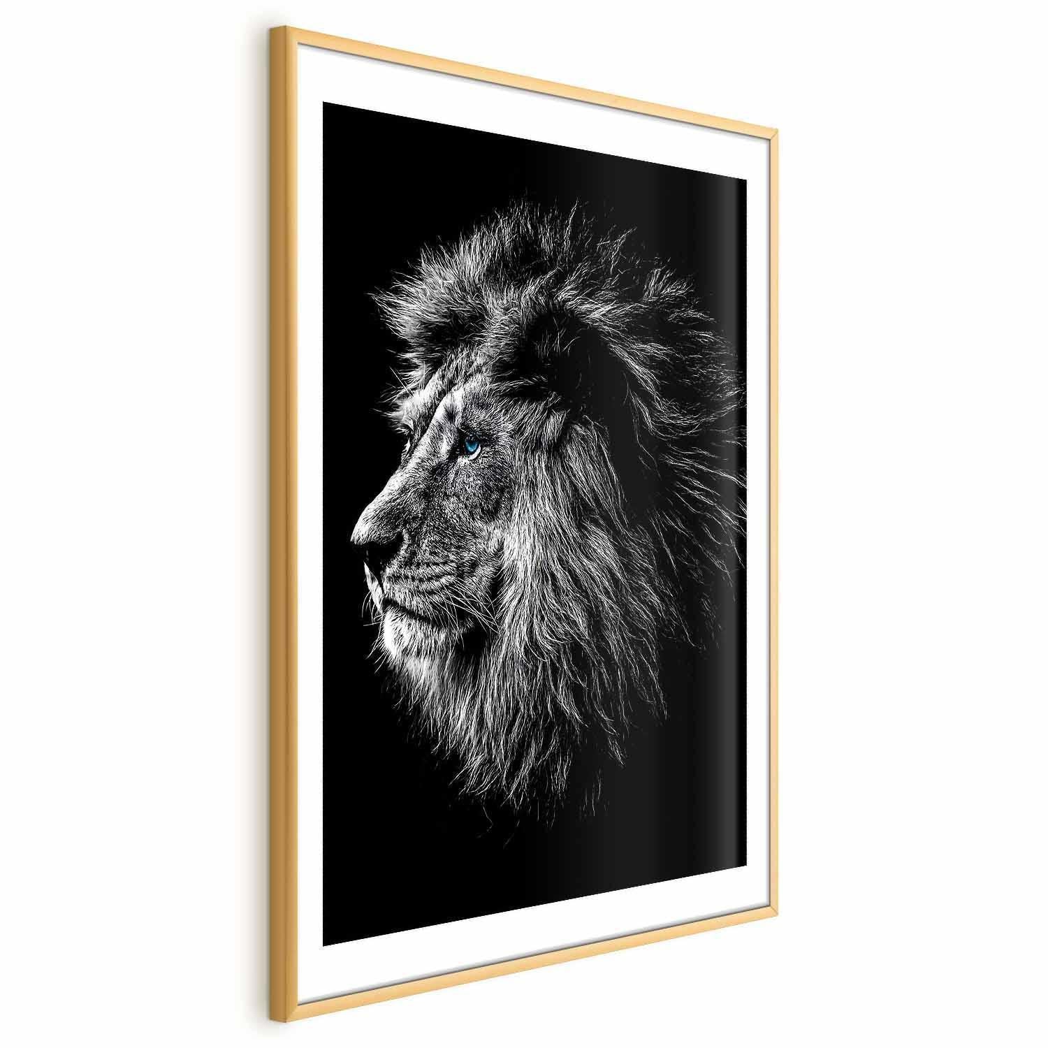 Poster - Blue-eyed Lion Artgeist