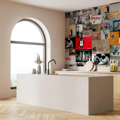 Tapete - Banksy - a collage