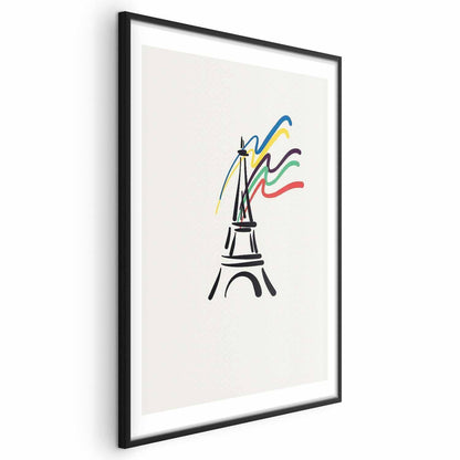 Poster - Eiffel Tower and Colors
