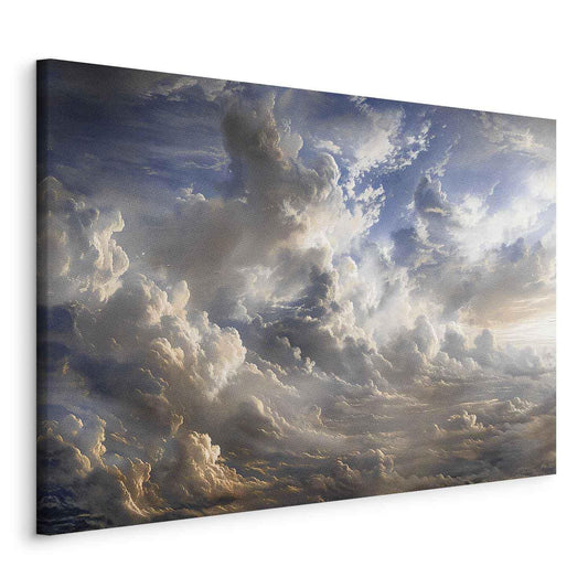 Leinwandbild - Golden Reflections on Clouds Foretelling Dusk Artgeist
