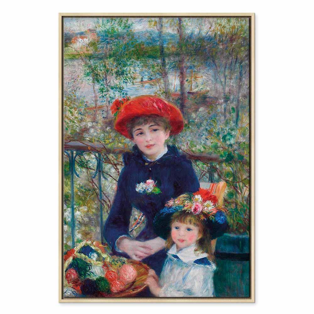 Leinwandbild - Pierre-Auguste Renoir – Two Sisters (On the Terrace)