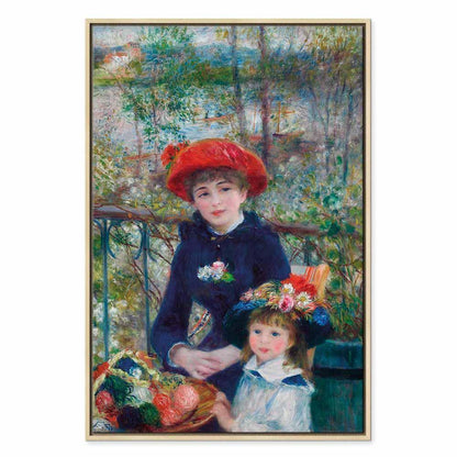 Leinwandbild - Pierre-Auguste Renoir – Two Sisters (On the Terrace)