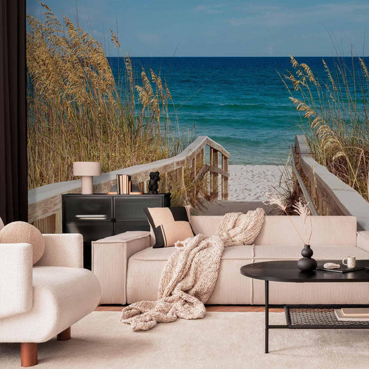 Fototapete „Sommer am Meer“ – Urlaubsfeeling für Ihr Zuhause