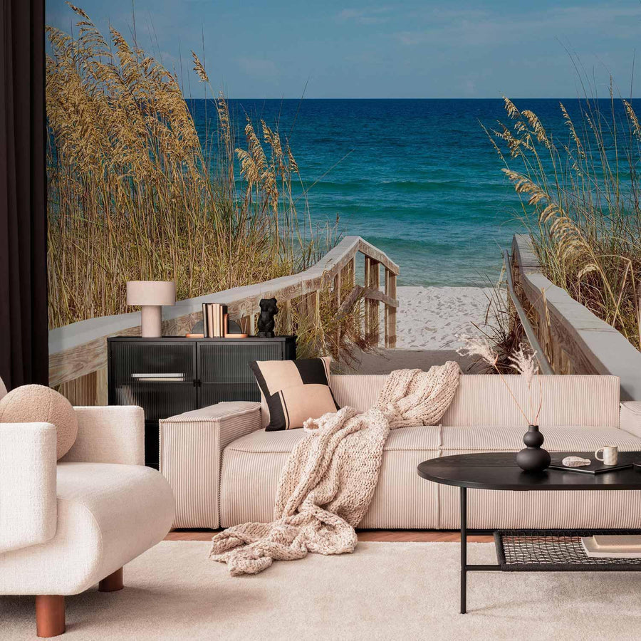 Fototapete „Sommer am Meer“ – Urlaubsfeeling für Ihr Zuhause