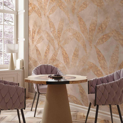 Fototapete - Leaves and Gold