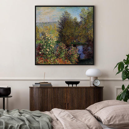 Leinwandbild - Claude Monet – Coin de jardin à Montgeron