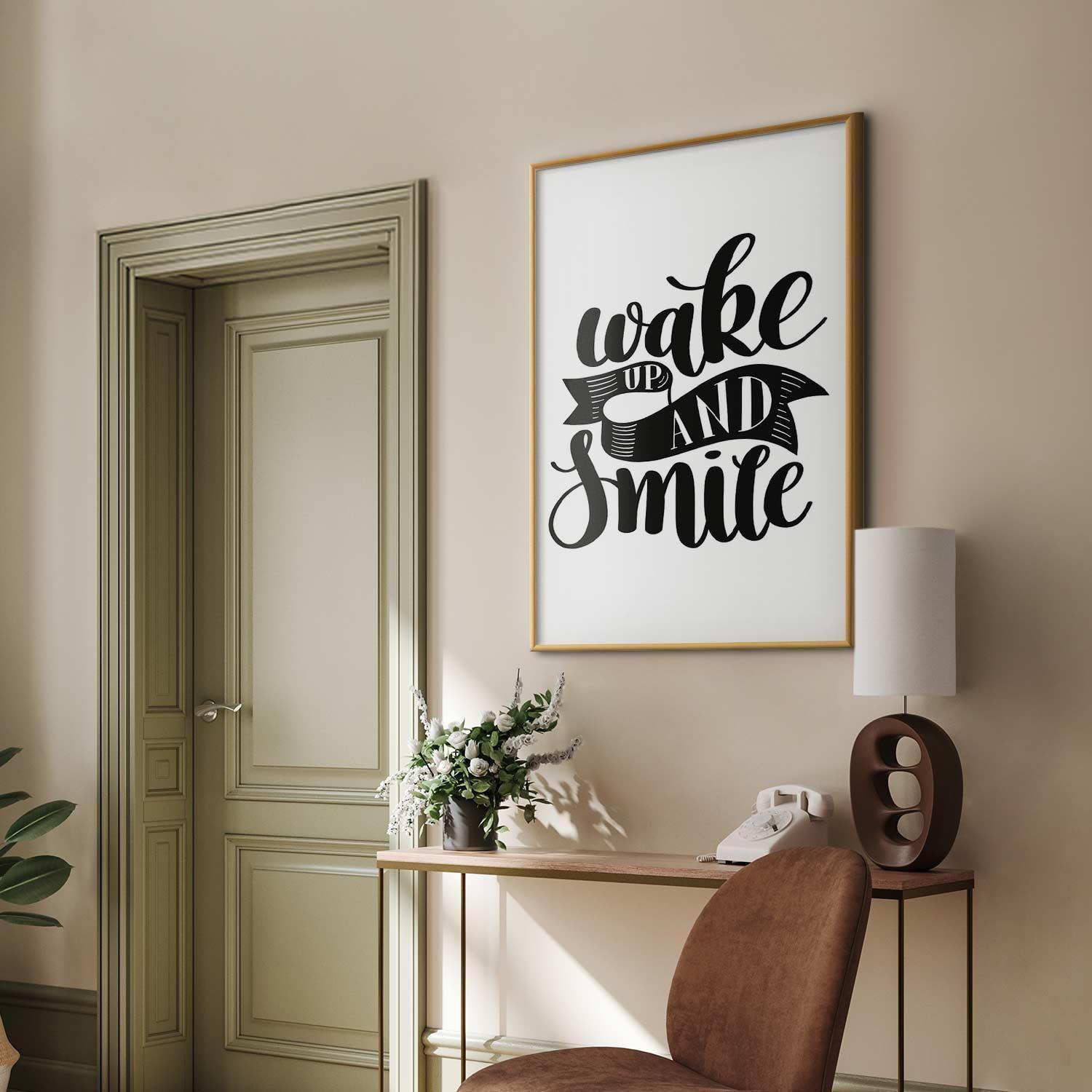 Poster - Wake Up and Smile Artgeist
