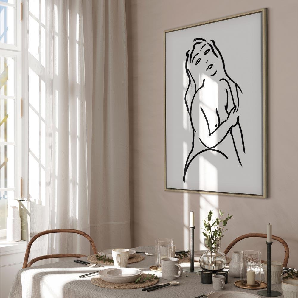 Leinwandbild - Passionate Touch (1 Part) Vertical