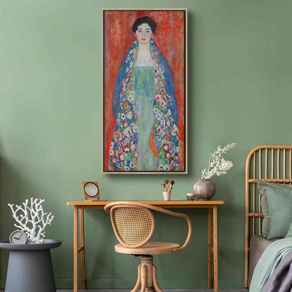Leinwandbild - Portrait of Fräulein Lieser (Gustav Klimt) Artgeist