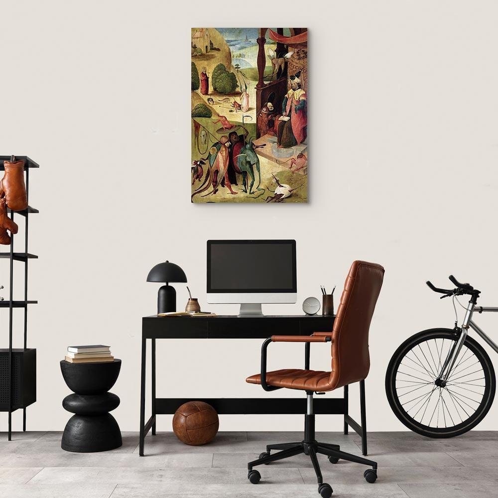 Leinwandbild - Hieronymus Bosch – St James and the Magician