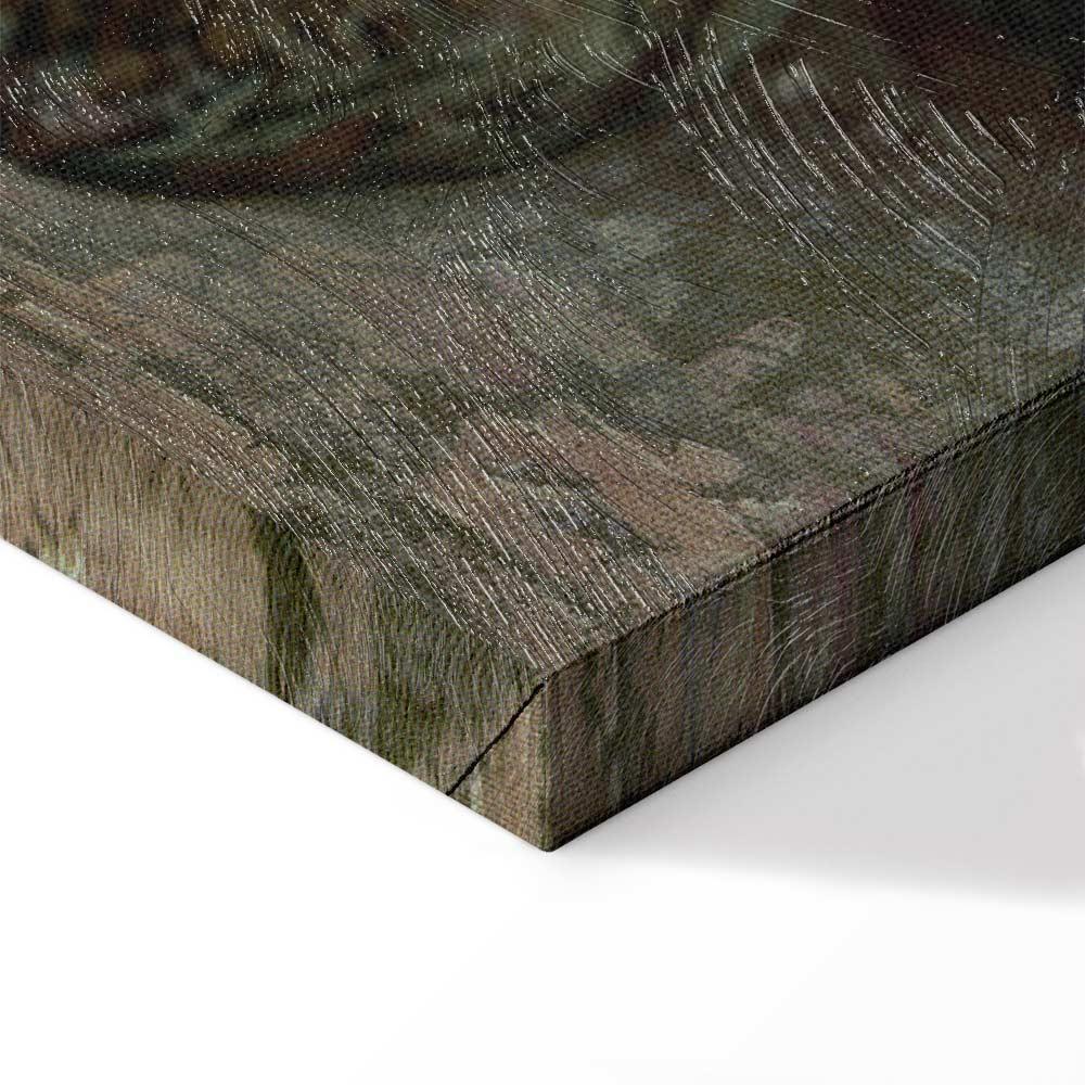 Leinwandbild - Vincent Van Gogh – Vase of Hollyhocks