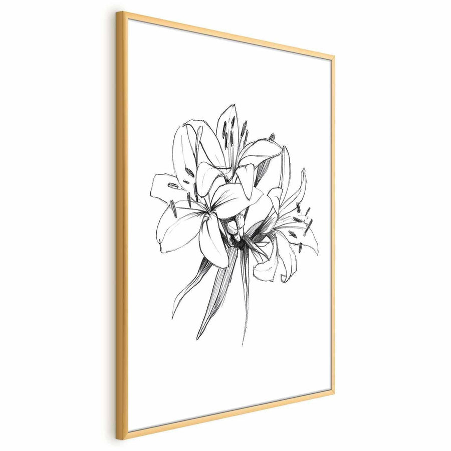 Poster - Drawn Flowers Artgeist