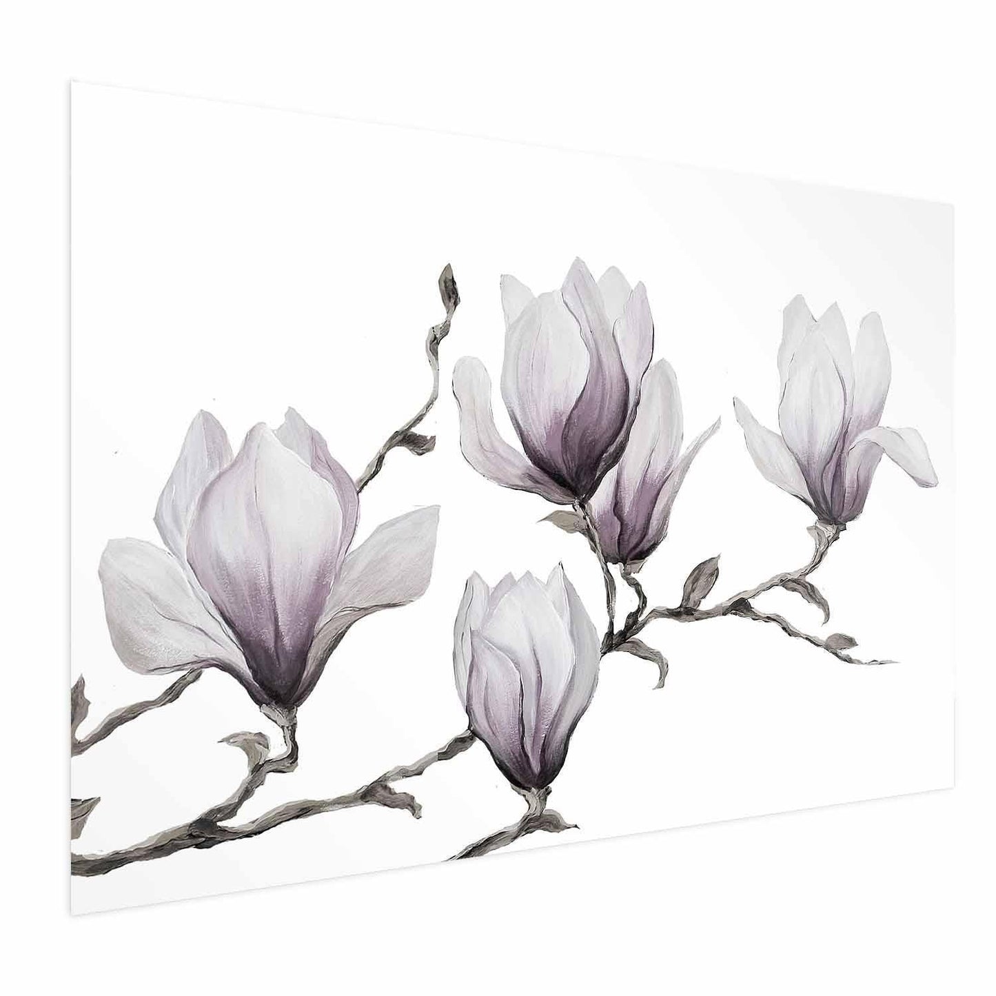 Poster Gemalte Magnolien – Florale Eleganz in Pastell