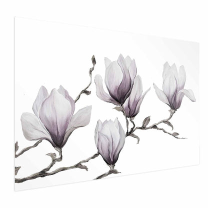 Poster Gemalte Magnolien – Florale Eleganz in Pastell