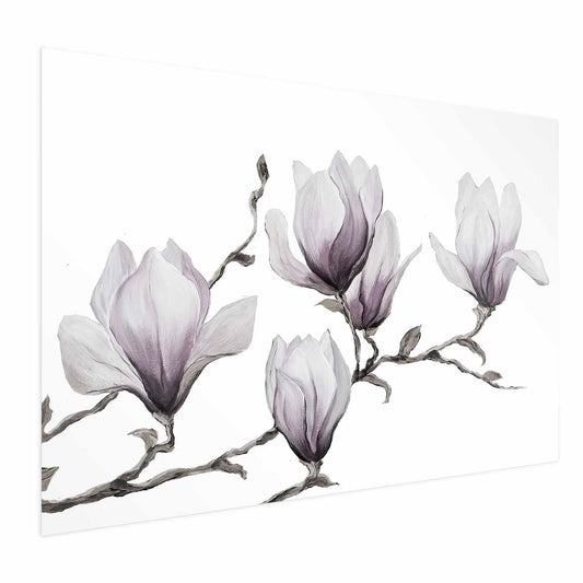 Poster Gemalte Magnolien – Florale Eleganz in Pastell