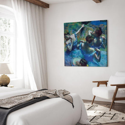 Leinwandbild - Edgar Degas – Blue Dancers II