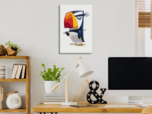 Malen nach Zahlen - Grumpy Penguin