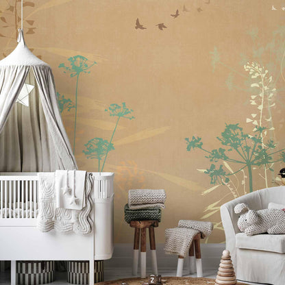 Fototapete - Bird in the Meadow