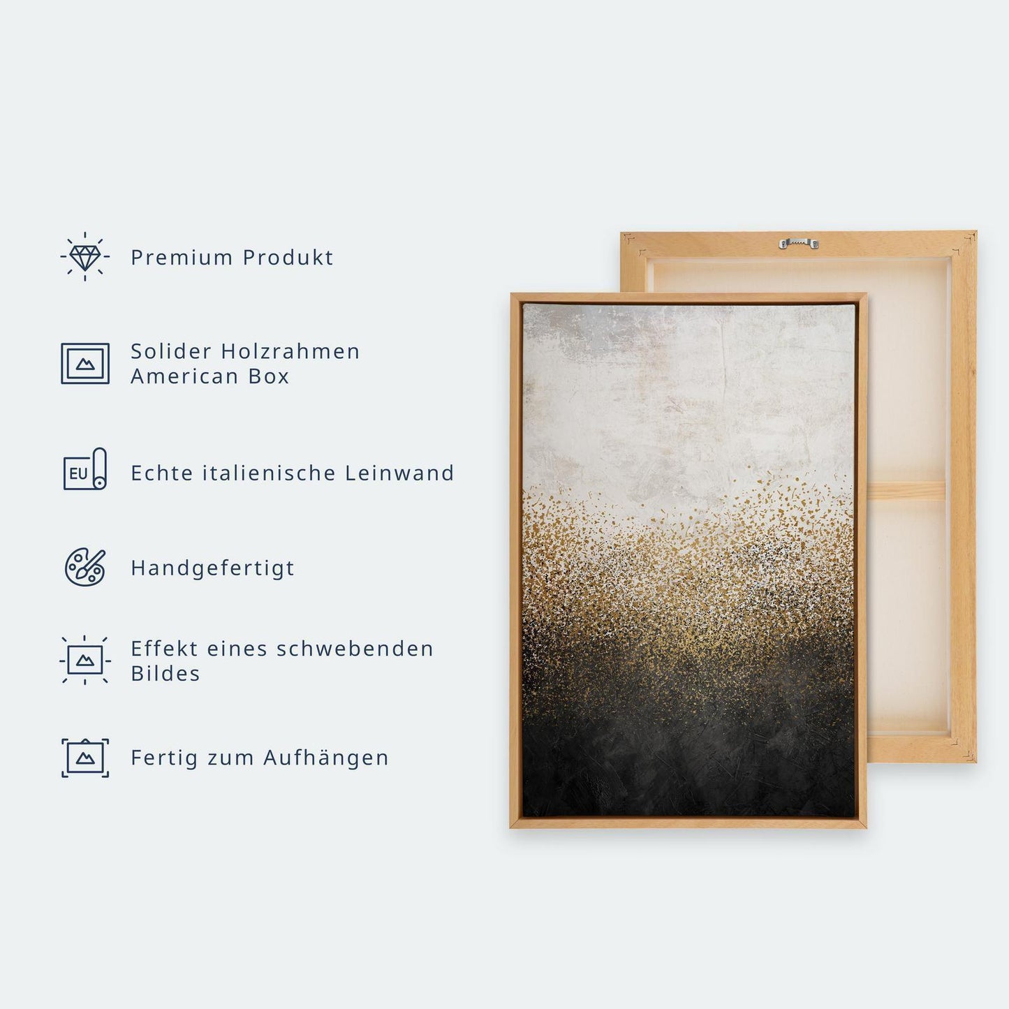 Leinwandbild - Crane dance – bright silhouettes of birds against a warm grey background with texture