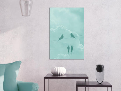 Leinwandbild - Celadon Sky (1 Part) Vertical Artgeist