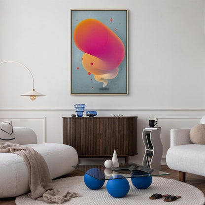 Leinwandbild - Pink Streak (1 Part) Vertical