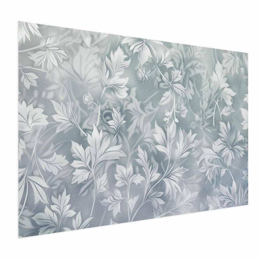 Poster - Worn Floral Patterns in Muted Turquoises Artgeist