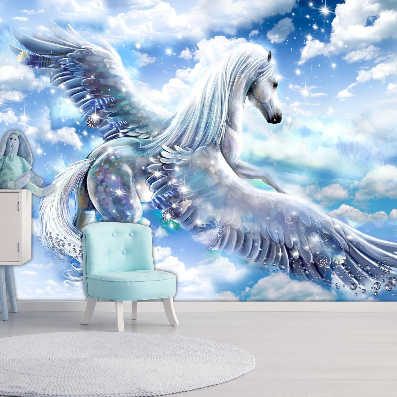 Fototapete - Pegasus (Blue) Artgeist