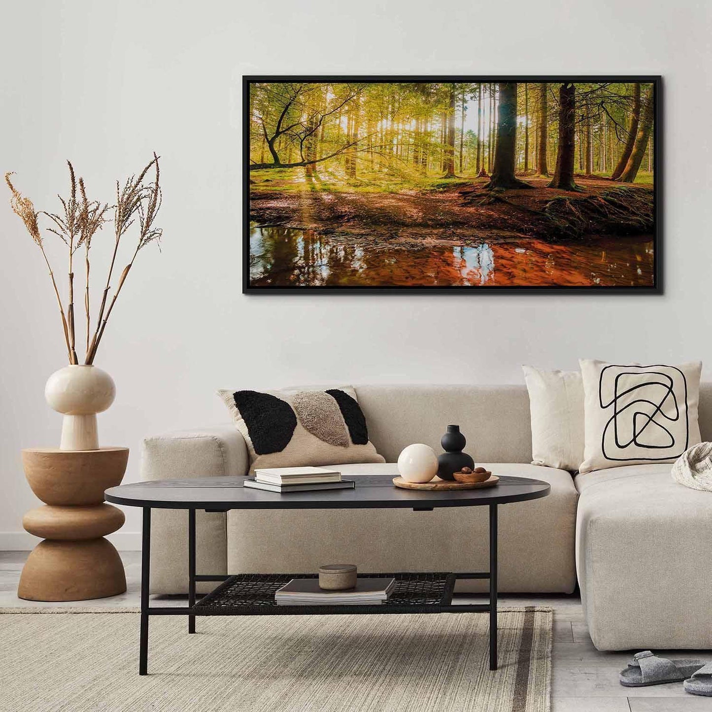 Leinwandbild Herbstträume – Stimmungsvolle Naturkunst in warmen Farben