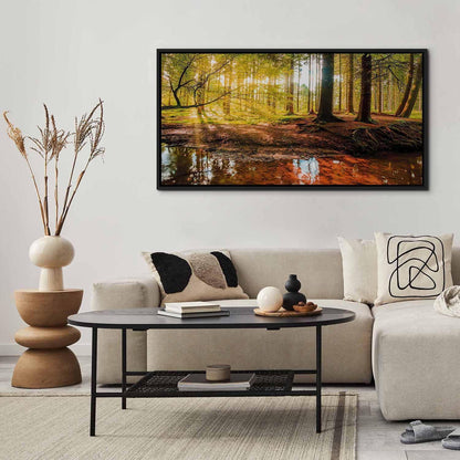 Leinwandbild Herbstträume – Stimmungsvolle Naturkunst in warmen Farben