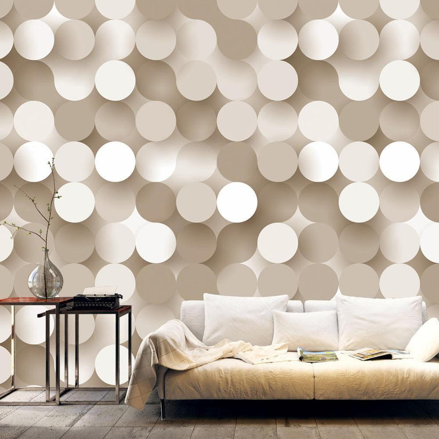 Elegante Vliestapete mit geometrischem Goldmuster – modern und edel